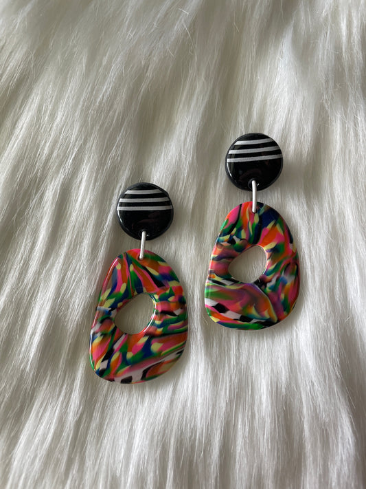 Funky Oval Dangles