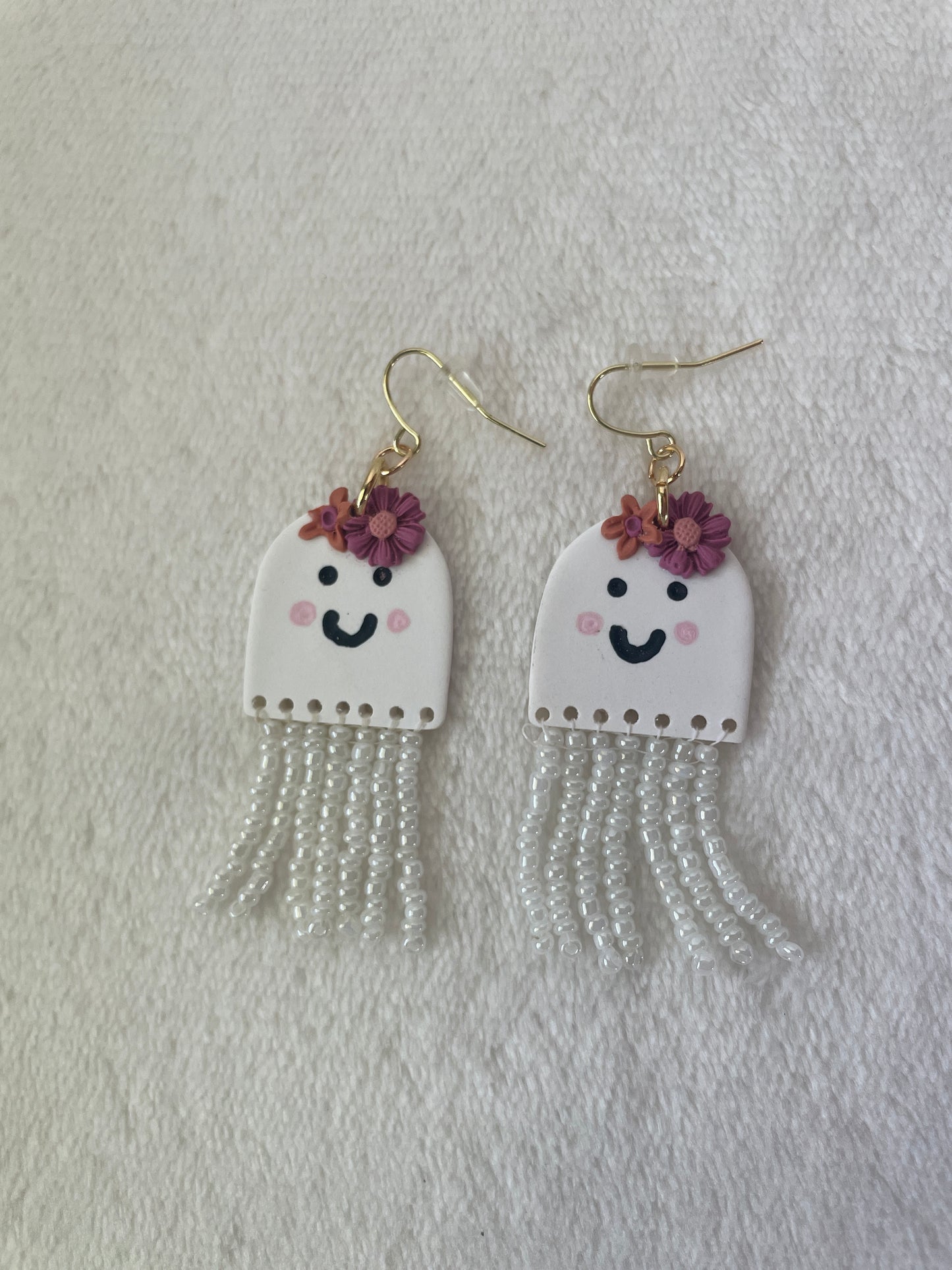 Ghost dangle earrings | Halloween earrings