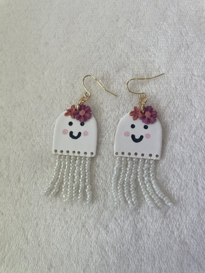 Ghost dangle earrings | Halloween earrings