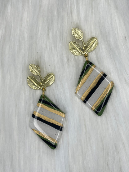 Diamond striped dangles