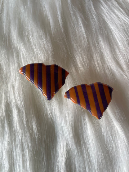 Orange & Purple Cufflinks