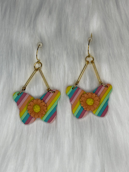 Striped butterfly dangles