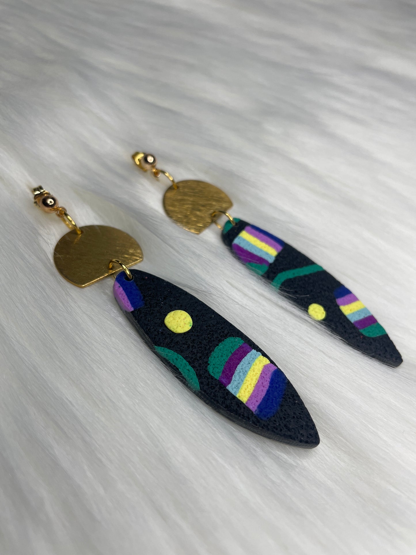 Retro surfboard dangles