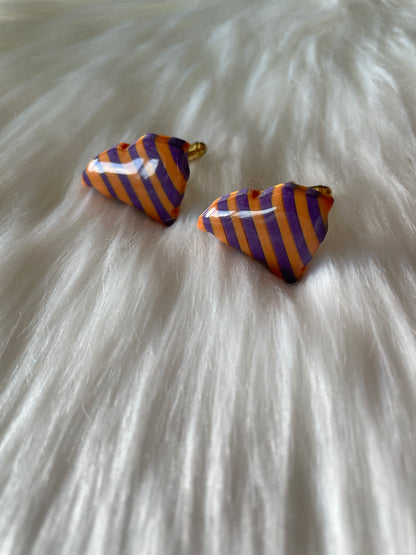 Orange & Purple Cufflinks