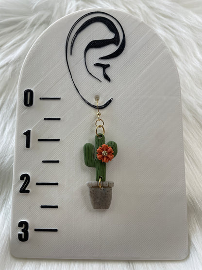 Floral cactus dangles