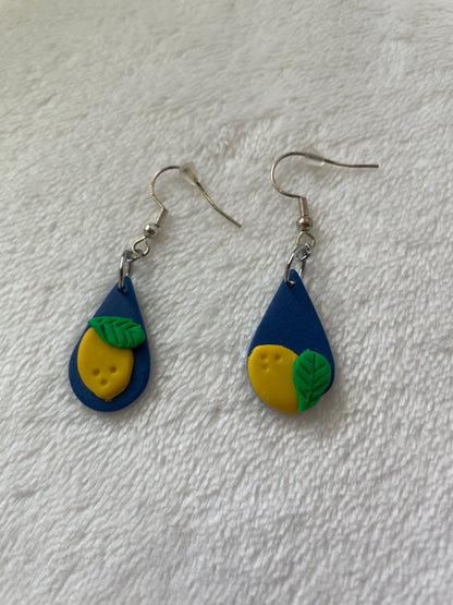 Small Teardrop Lemon Dangles