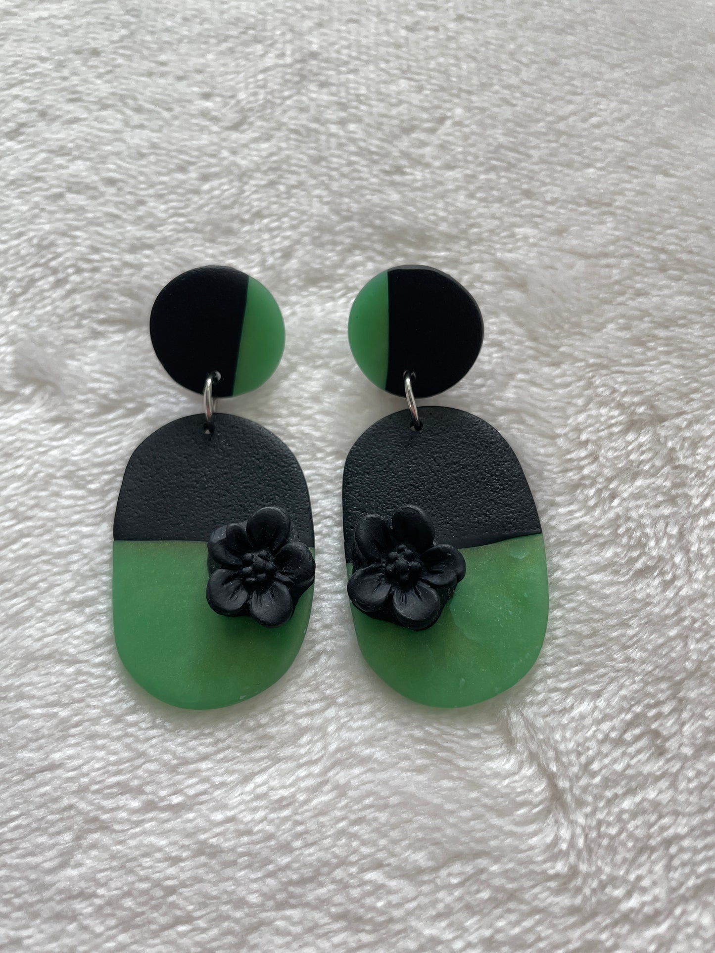 Black & Green Dangles