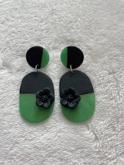 Black & Green Dangles