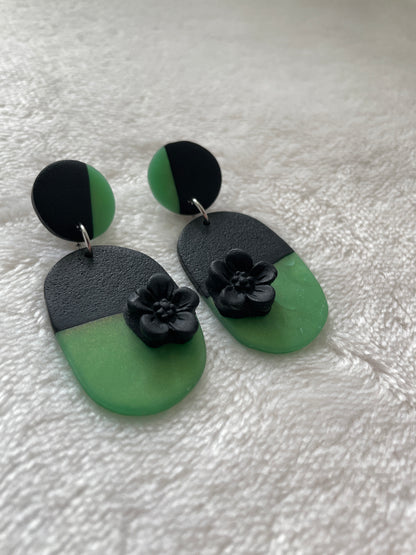 Black & Green Dangles