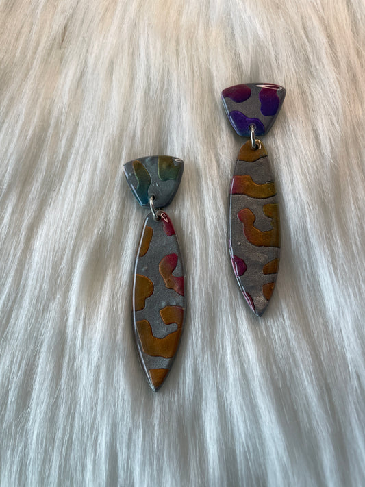 Lava lamp surfboard dangles