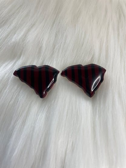 Garnet & Black Striped South Carolina State Studs