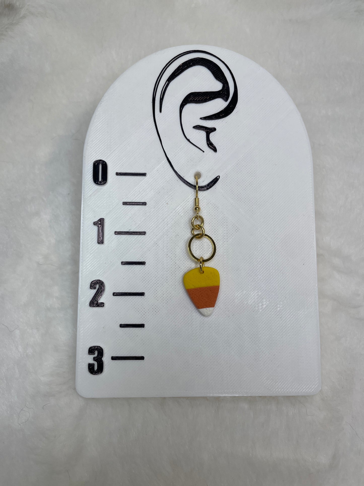 Candy corn dangle earrings | Halloween Earrings