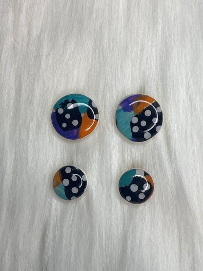 Hand painted Halloween stud earrings