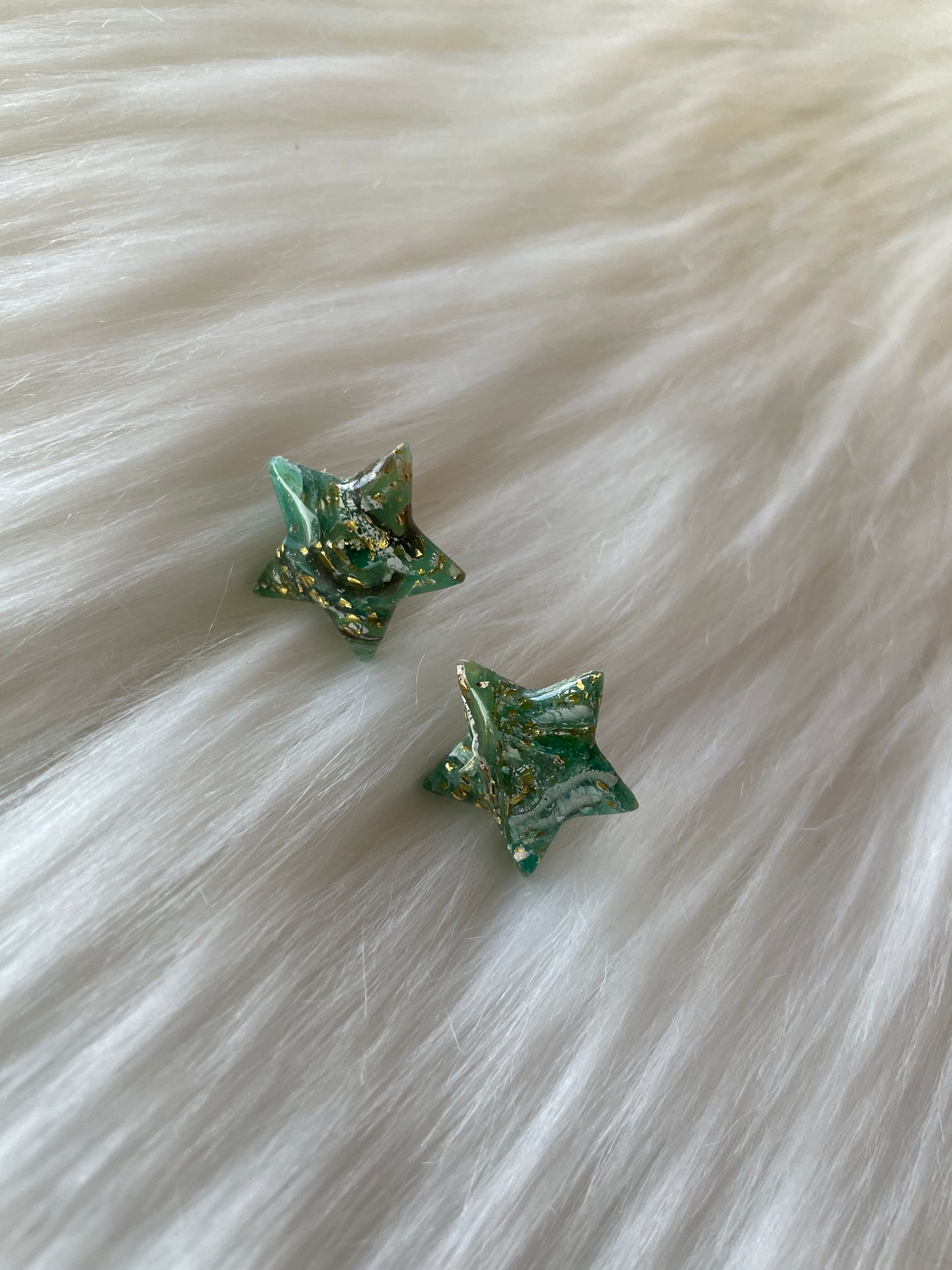 Star stained glass studs