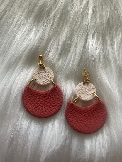 Leather and lace dangles