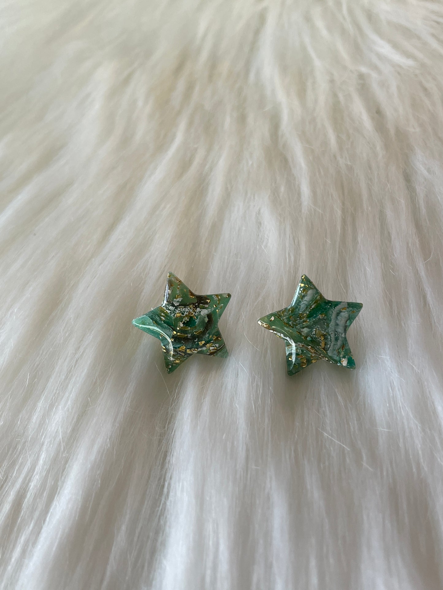 Star stained glass studs