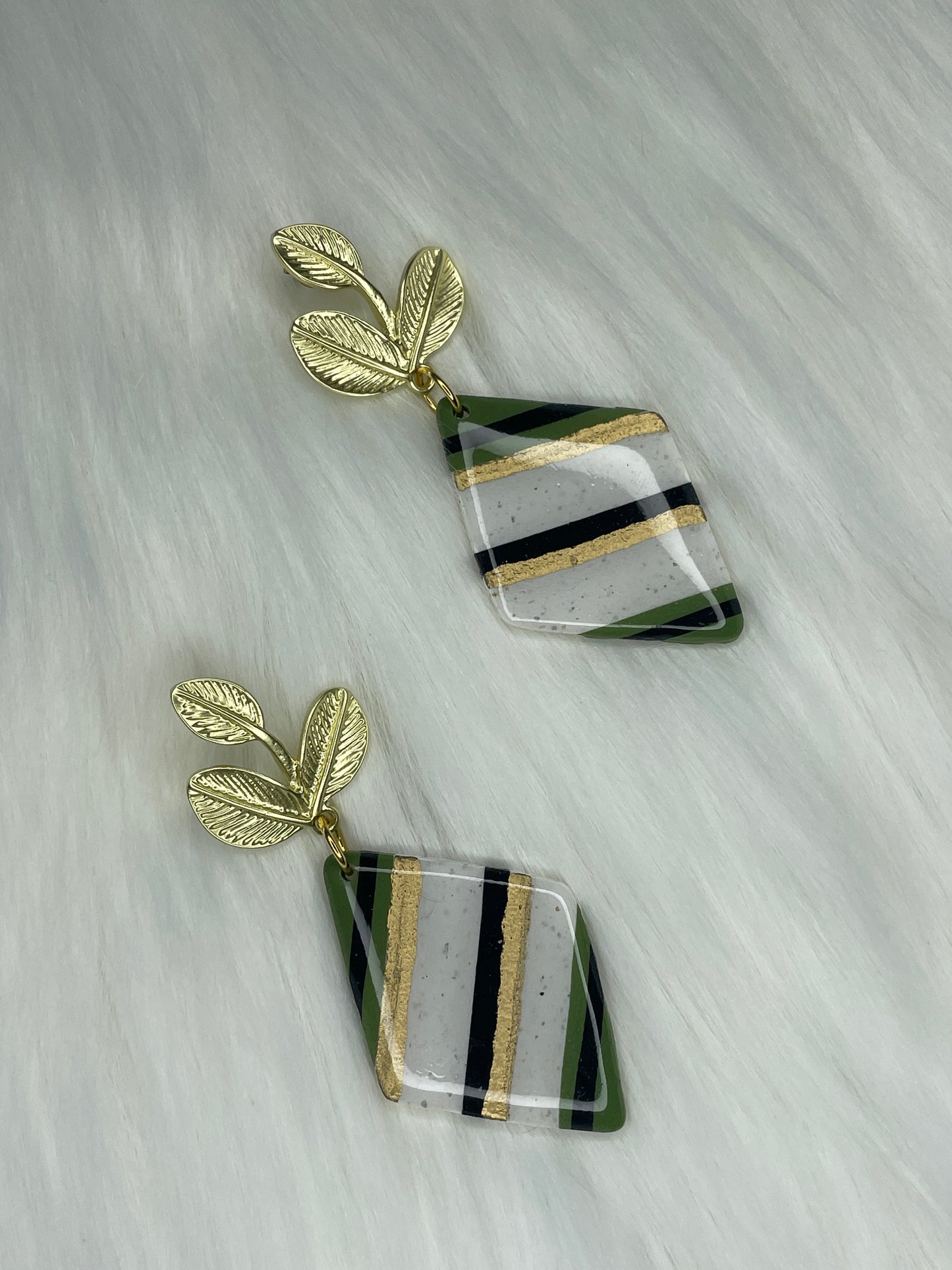 Diamond striped dangles