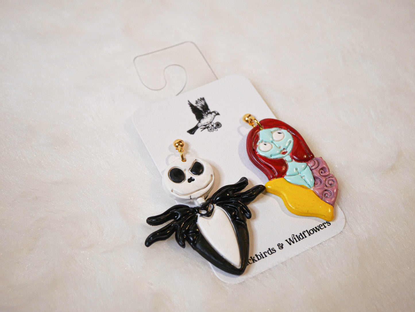 Jack Skellington & Sally earrings | Halloween Earrings | Nightmare Before Christmas earrings