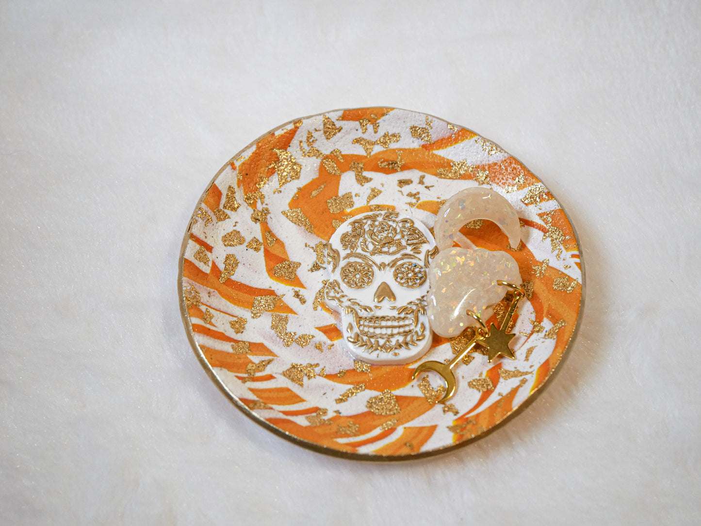 Skull trinket dish | Halloween Decor