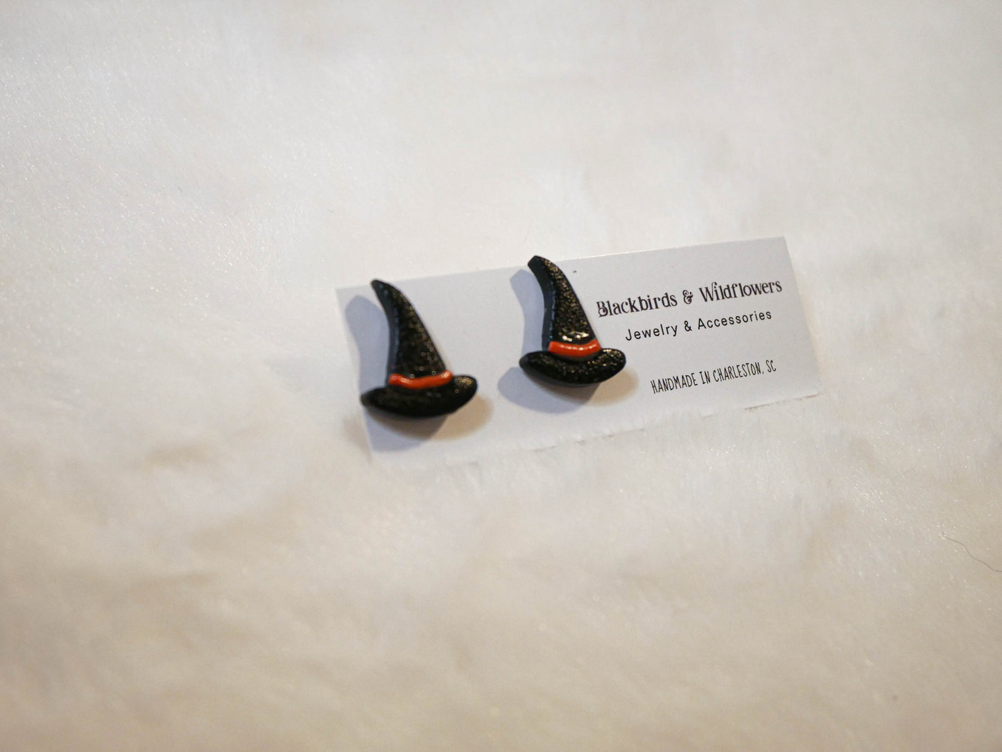 Witch hat stud earrings | Halloween earrings | Fall earrings