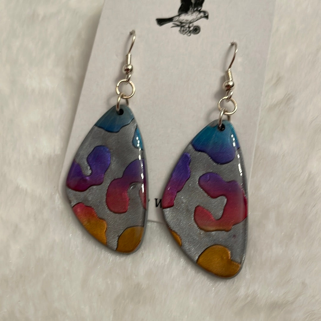 Lava lamp teardrop dangles